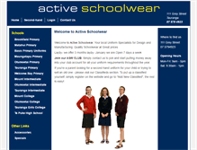 Tablet Screenshot of activeschoolwear.co.nz